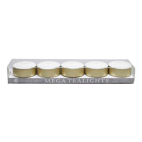 Northern Lights Mega Tealights, Set of 5