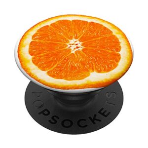 orange fruit phone holder popsockets popgrip: swappable grip for phones & tablets