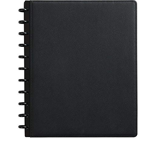 STAPLES 2724780 Arc Customizable Notebook System 8-1/2-Inch x 11-Inch Black Saffiano Each