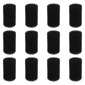 bluecell 12pcs 6 x 3.5cm black color pre-filter foam sponge roll for aquarium fish tank