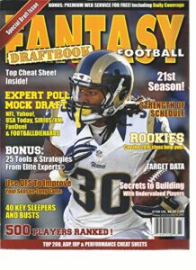 fantasy football draft book,2016 special draft issue (500 players ranked !)