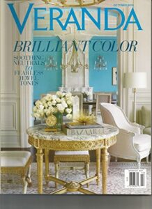 veranda magazine october, 2013 brilliant color