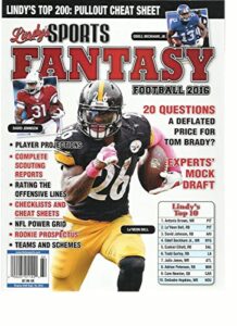lindy's sport fantasy football 2016, volume, 16 (player projections)