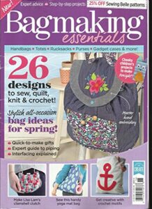 bag making essentials magazine, issue, 04 (sorry free gifts are missing.)
