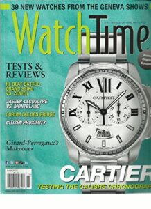 watch time, june, 2013 (the world of fine watches) tests & revie ws * cartier