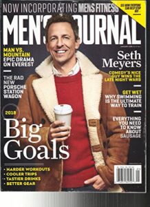 men's journal magazine, january, 2018 vol. 27 no.1