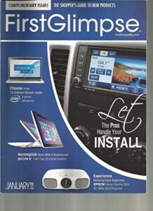 first gilmpse, january, 2013 (the shopper's guide to new products)