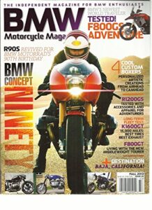 bmw motorcycle magazine, fall, 2013 issue, 20