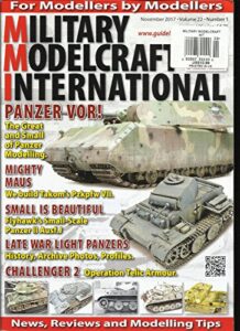military modelcraft international magazine, november, 2017 vol. 22 no.1