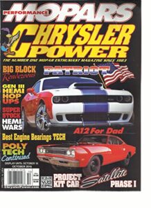 mopars performance chrysler power magazine, october, 2016 (project kit car