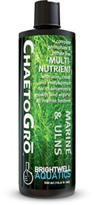 brightwell aquatics chaeto gro - multi-nutrient supplement for chaetomorpha growth in all marine aquariums, 500 ml