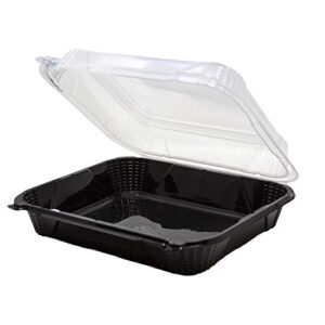 genpak jumbo 10" hinged take-out container | microwave safe, bpa free | case count 150