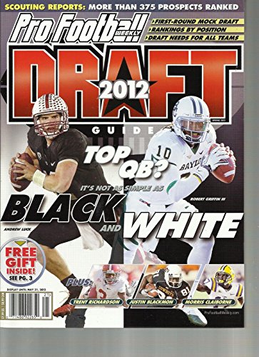 PRO FOOTBALL DRAFT GUIDE 2012, SPRING, 2012(IT'S NOT AS SIMPLE AS BLACK & WHITE