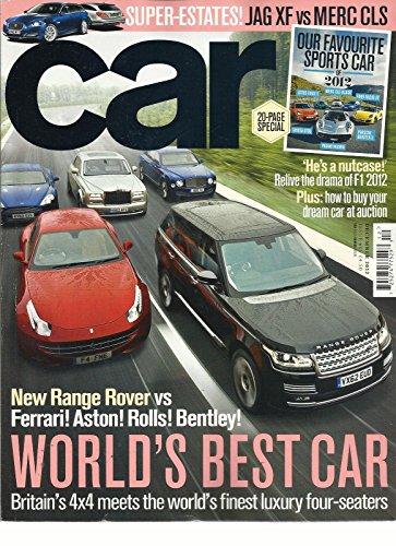 CAR, DECEMBER, 2012 (FERRARI ! ASTON ! ROLLS ! BENTLEY ! * WORLD'S BEST CAR)