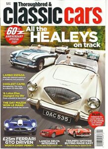 thoroughbred & classic cars, december 2012 (all the healeys on track)