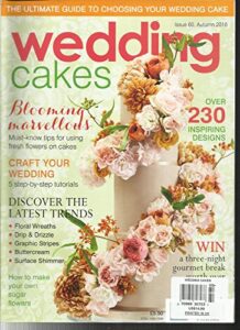 wedding cakes magazine, blooming marvellous autumn, 2016 issue, 60