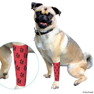 Self Adhering Bandage - Injury Wrap Tape for Dogs - Pack of 6 - Supports Muscles and Joints - Does not Stick to Hair - Elastic, Water Repellent, Breathable - Relieves Stress (for Dogs)