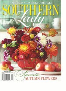 southern lady magazine, favorite autumn flowers september, 2016 vol. 17 no.5