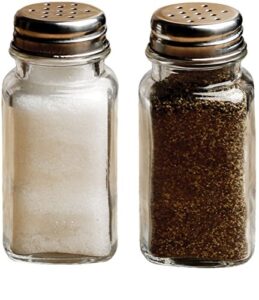 circleware yorkshire salt and pepper shakers, 2-piece set, home and kitchen utensils, 2.85 oz, plain