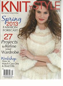 knit 'n' style, april, 2013 issue 184 (real fashion for real knitters)