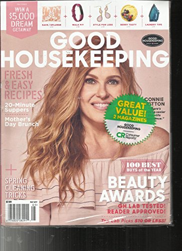 CR CONSUMER REPORTS MAGAZINE + GOOD HOUSEKEEPING MAGAZIN, MAY, 2017 LOT OF 2