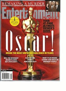 entertainment weekly, january/february, 05th 2016# 1400/1401 (oscar 1)