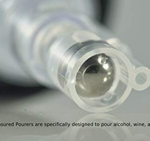 AmeriPour - Measured Pourer - Liquor Bottle Pourers - Collared - (3pk) Made 100% In The USA. Bar Spouts That Don't Leak - No Cracks, Just A Perfect Cocktail Pour Everytime. Great for Wine Too! (1.5oz)