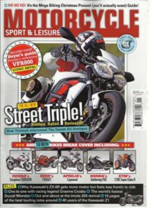 motorcycle sport & leisure, january, 2013 (the all new street triple !)