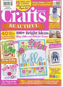 crafts beautiful june, 2016 issue,293 (100 + bright ideas stamp, color and