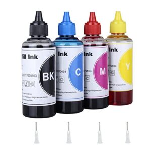 inkjet printer refill ink dye bottles kit for lc201 lc203 lc101 lc103 lc20e lc209 refillable ink cartridges or ciss, for mfc-j5520dw, mfc-j6520dw, mfc-j475dw, mfc-j4320dw, mfc-j485dw, mfc-j775dw