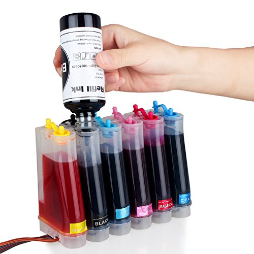 Inkjet Printer Refill Ink Dye Bottles Kit for LC201 LC203 LC101 LC103 LC20E LC209 Refillable Ink Cartridges or CISS, for MFC-J5520DW, MFC-J6520DW, MFC-J475DW, MFC-J4320DW, MFC-J485DW, MFC-J775DW