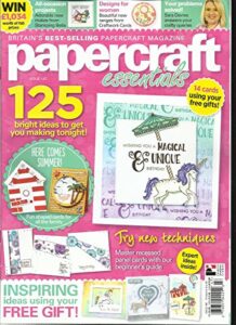 papercraft essentials magazine, 2017 issue,147 (sorry free gifts are missing.