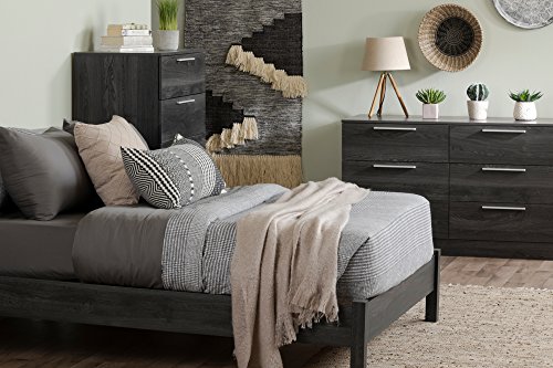 South Shore Step One Essential 6-Drawer Double Dresser, Gray Oak