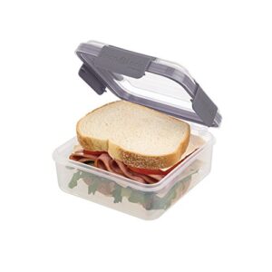 snaplock by progressive - snl-1017gy snaplock by progressive sandwich container, 16, gray