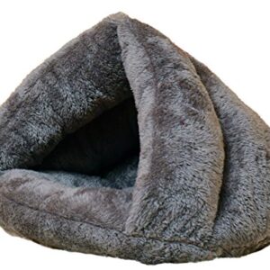 Beskie Pet Tent Cave Bed for Small Medium Puppies Kitty Dogs Cats Pets Sleeping Bag Thick Fleece Warm Soft Dog Bed Cuddler Burrow House Hole Igloo Nest Cozy Bed for Cat Puppy