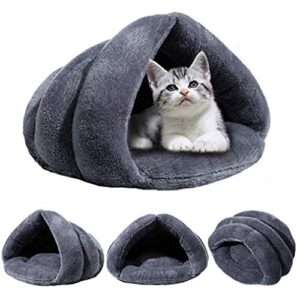 Beskie Pet Tent Cave Bed for Small Medium Puppies Kitty Dogs Cats Pets Sleeping Bag Thick Fleece Warm Soft Dog Bed Cuddler Burrow House Hole Igloo Nest Cozy Bed for Cat Puppy