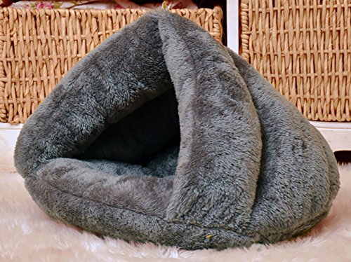 Beskie Pet Tent Cave Bed for Small Medium Puppies Kitty Dogs Cats Pets Sleeping Bag Thick Fleece Warm Soft Dog Bed Cuddler Burrow House Hole Igloo Nest Cozy Bed for Cat Puppy