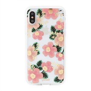 sonix southern floral case for iphone x/xs women's protective pink flower clear series for apple iphone x, iphone xs