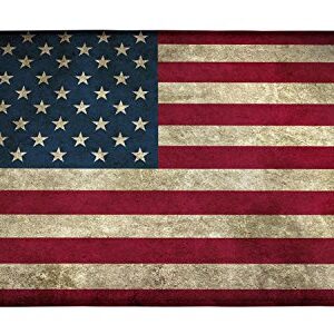 Meffort Inc Printed Soft Floor Door Mat Carpet/Area Entry Rugs for Kitchen Dining Living Hallway Bathroom - USA Flag, Large Size