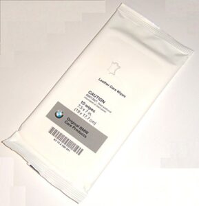 bmw genuine leather care convenience cleaning wipes