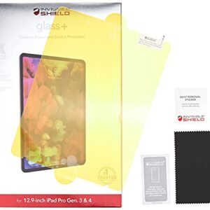 ZAGG InvisibleShield Glass Plus - Tempered Glass Screen Protector Made For the Apple iPad Pro 12.9 Inch - Clear