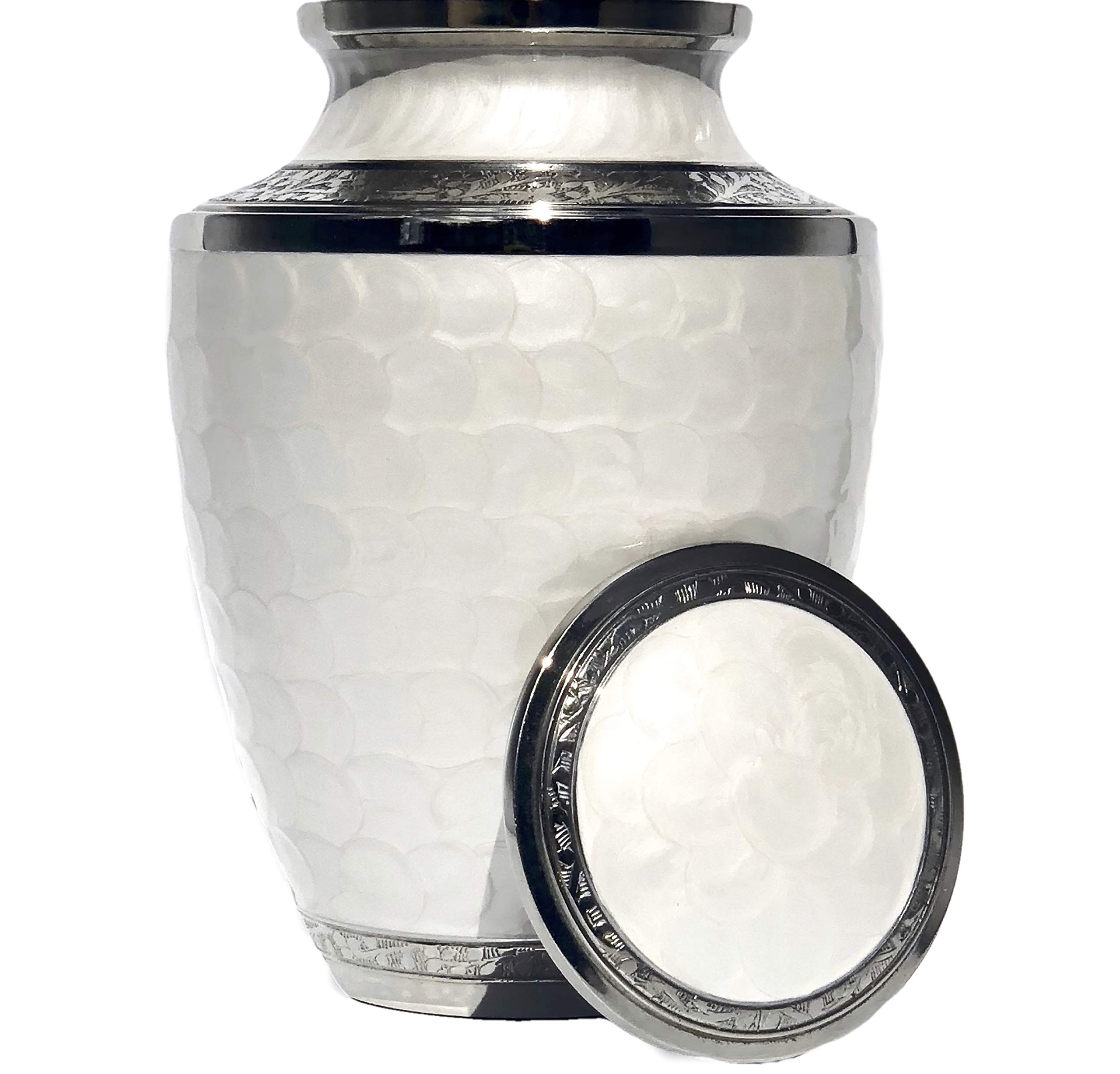 Eternal Harmony Cremation Urn for Human Ashes | Funeral Urn Carefully Handcrafted with Elegant Finishes to Honor and Remember Your Loved One | Adult Urn Large Size with Beautiful Velvet Bag