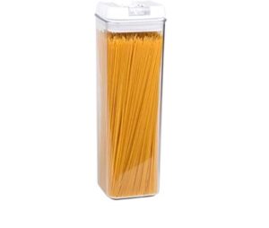 gopren- air -tight, food storage container for spaghetti noodle/pasta and more - crystal clear see-thru plastic - bpa free,