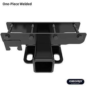 OEDRO 2" Rear Receiver Hitch, Class 3 Hitch & Cover Kit Towing Combo Compatible with 2007-2018 Jeep Wrangler JK 2 Door & 4 Door Unlimited, Upgraded Tow Trailer Hitch (Hitch Cover Included)