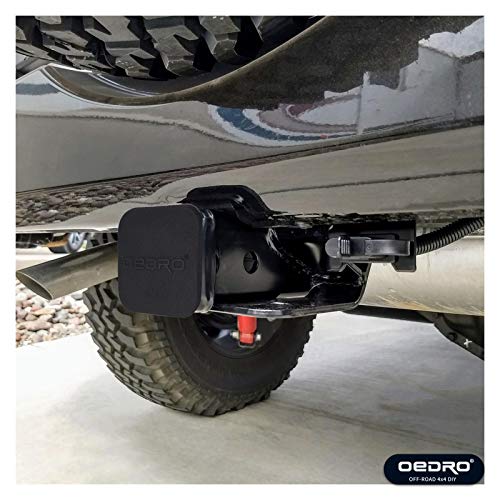 OEDRO 2" Rear Receiver Hitch, Class 3 Hitch & Cover Kit Towing Combo Compatible with 2007-2018 Jeep Wrangler JK 2 Door & 4 Door Unlimited, Upgraded Tow Trailer Hitch (Hitch Cover Included)