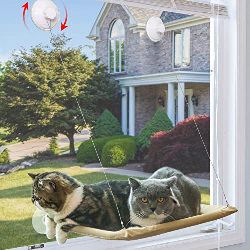 NOYAL Cat Window Perch Seat Hammock Strong Suction Cups Holds Up to 30lbs