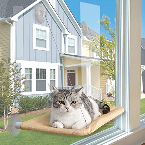 NOYAL Cat Window Perch Seat Hammock Strong Suction Cups Holds Up to 30lbs