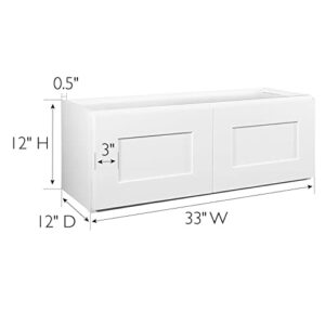 Design House Kitchen Cabinets-Wall, 12 in, White