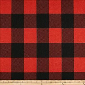 premier prints buffalo check red/black, fabric by the yard