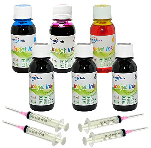 Trinity 600ml Refill Ink Compatible for HP Canon Brother Dell and All Others, Extra Black